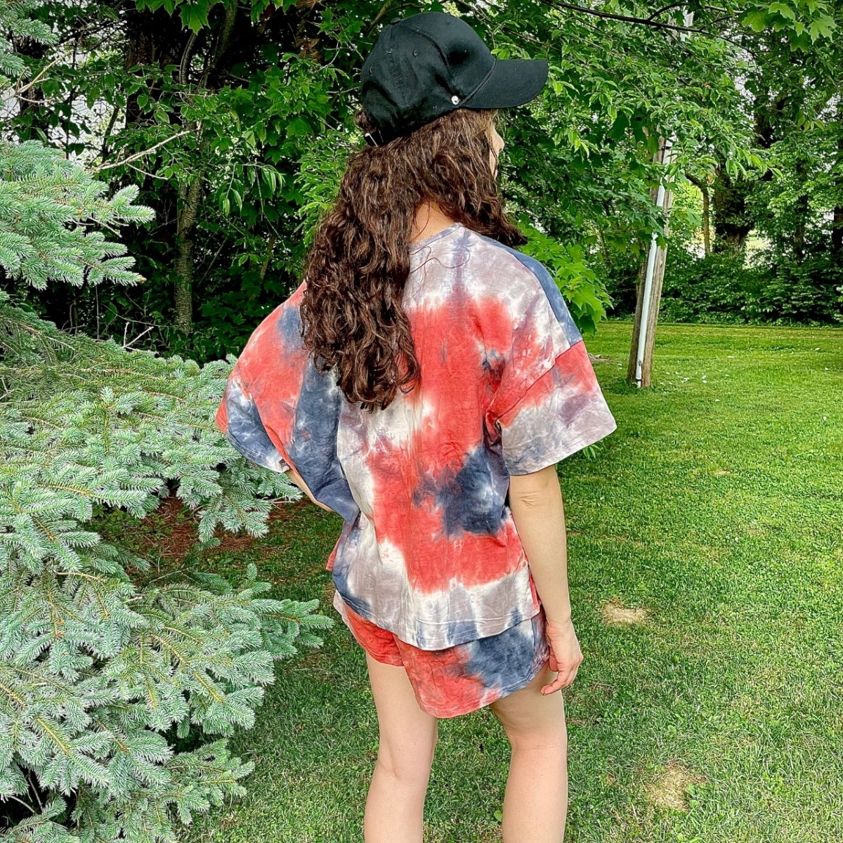 TRENDY TIE DYE PRINT TWO PIECE SET