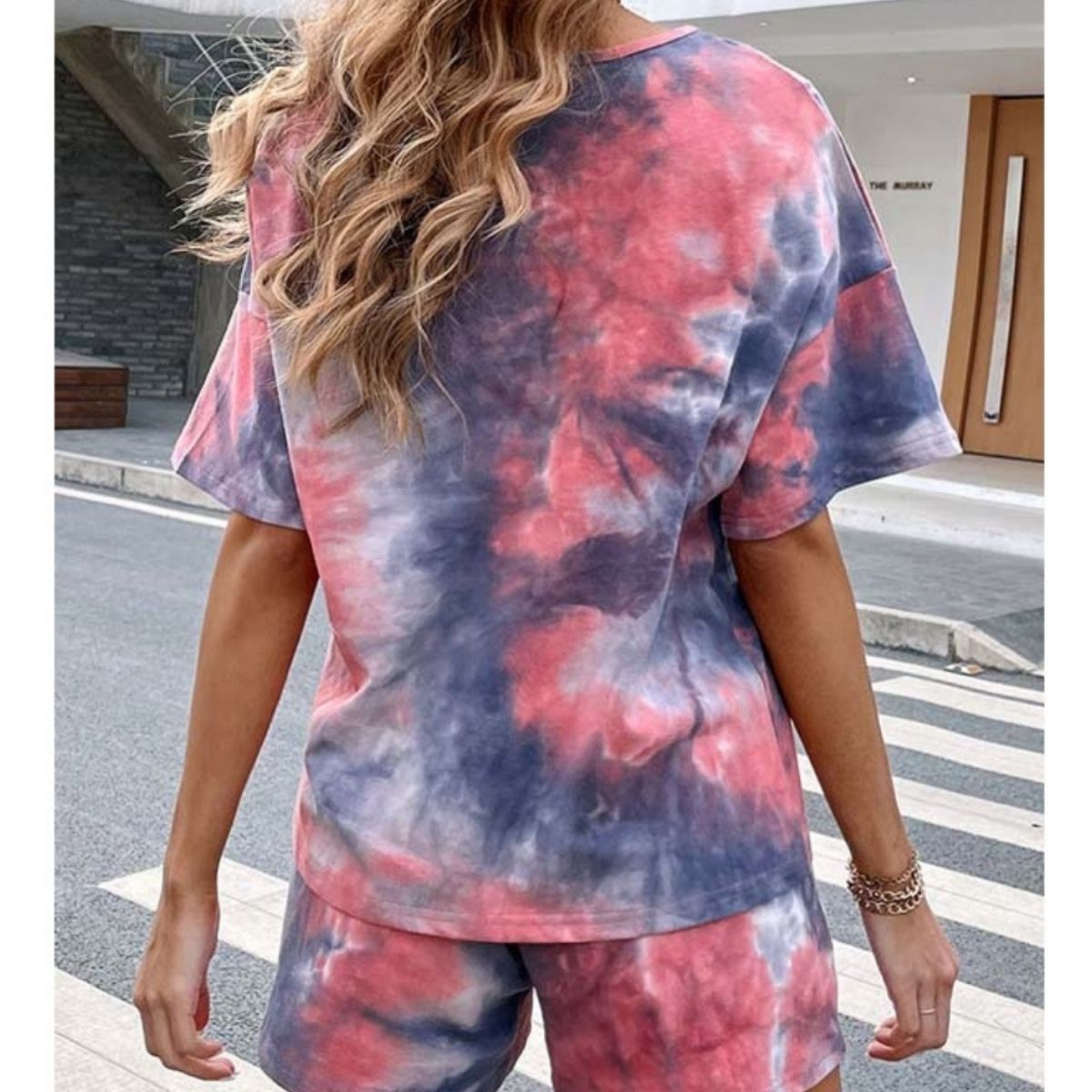 TRENDY TIE DYE PRINT TWO PIECE SET