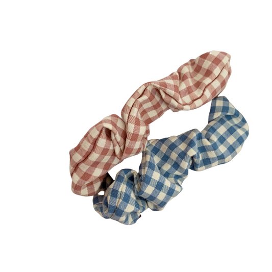 ARIANNE GINGHAM SCRUNCHIE SET