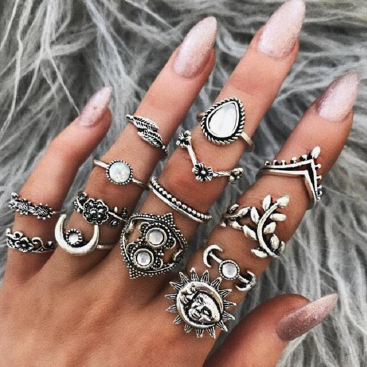 ENYA VINTAGE LOOK RING SET