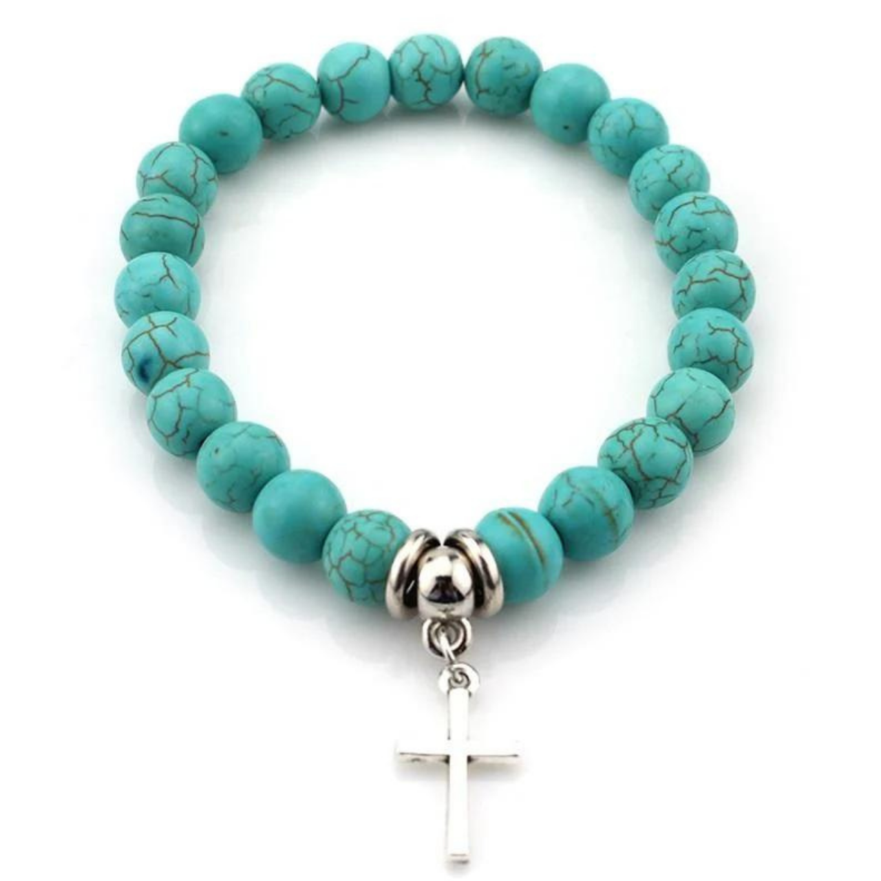 HANDMADE TURQUOISE BEAD BRACELET