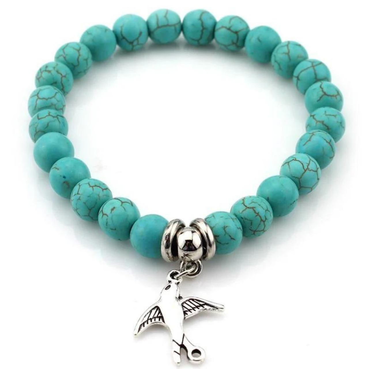 HANDMADE TURQUOISE BEAD BRACELET