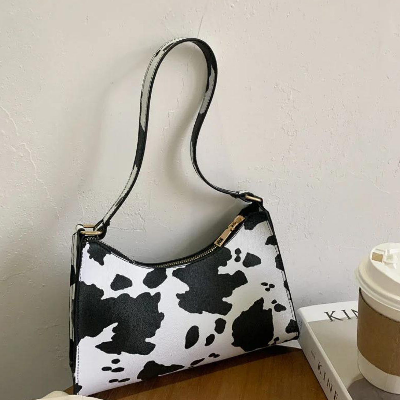 ANIMAL PRINT BAGUETTE BAG