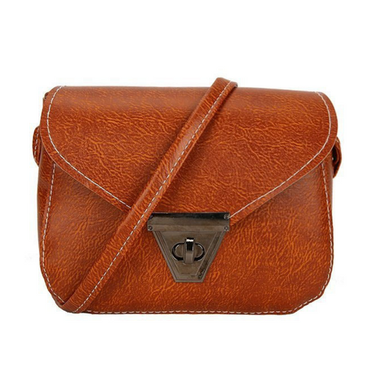 VINTAGE TRIANGULAR BUCKLE SHOULDER BAG